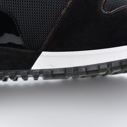Louis Vuitton Suede Monogram Run Away Sneakers 38 Black 9 of 16