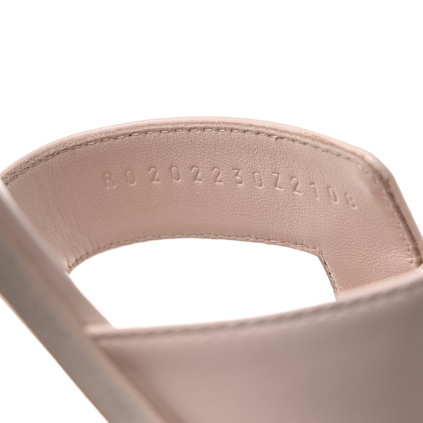 Box Calfskin Oran Sandals 41.5 Rose Pale