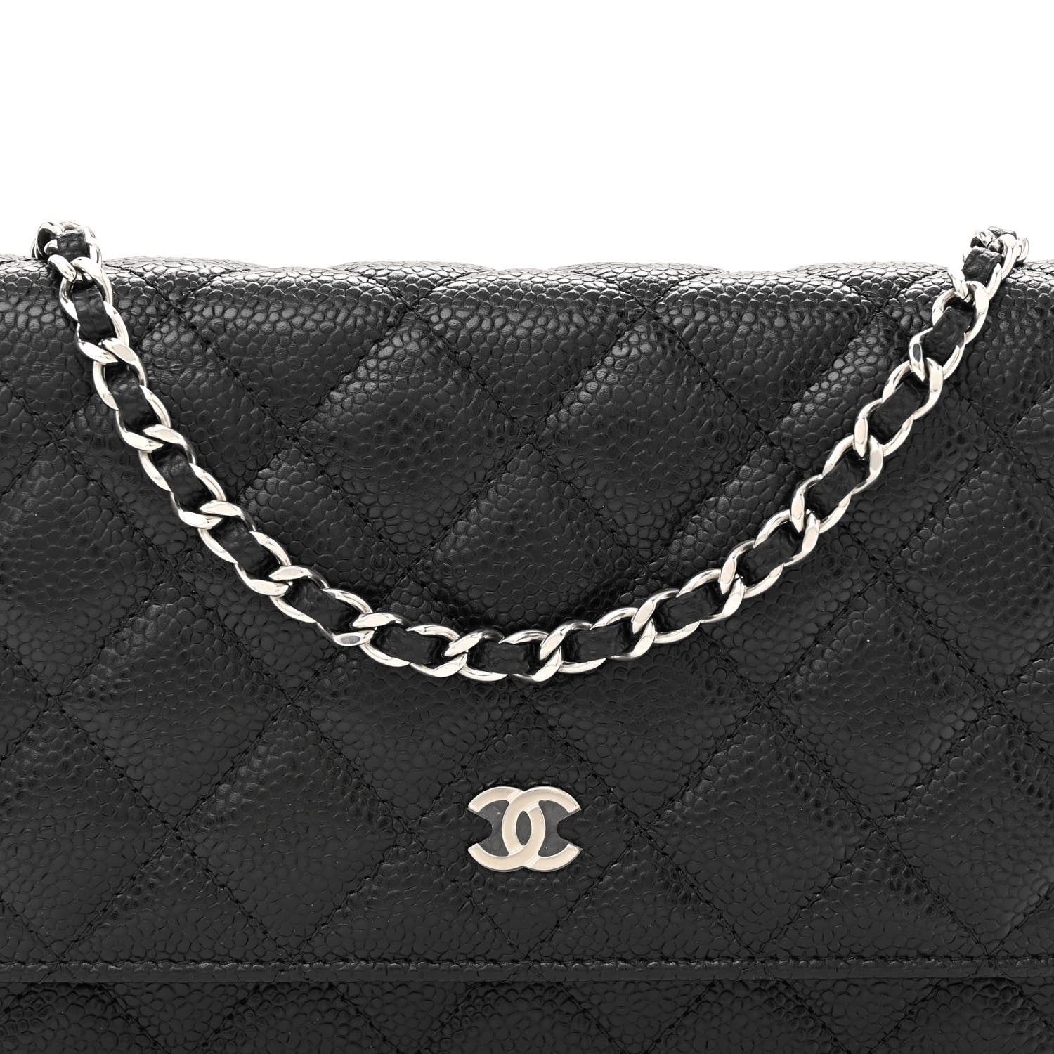 Chanel Caviar Quilted Wallet on Chain WOC Black 8 of 11