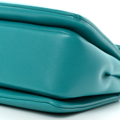 Valentino Garavani Nappa One Stud Chain Clutch Ultra Marine Green 10 of 10