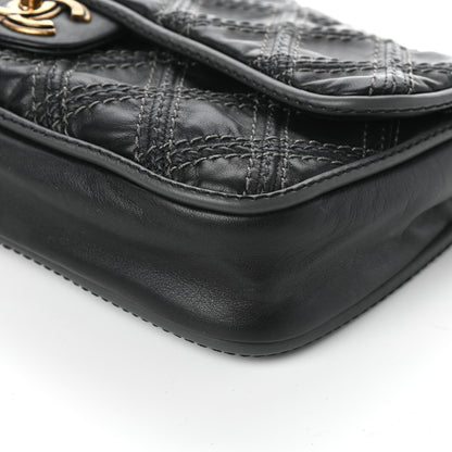 Chanel Calfskin Stitch Triptych Flap Black 10 of 10