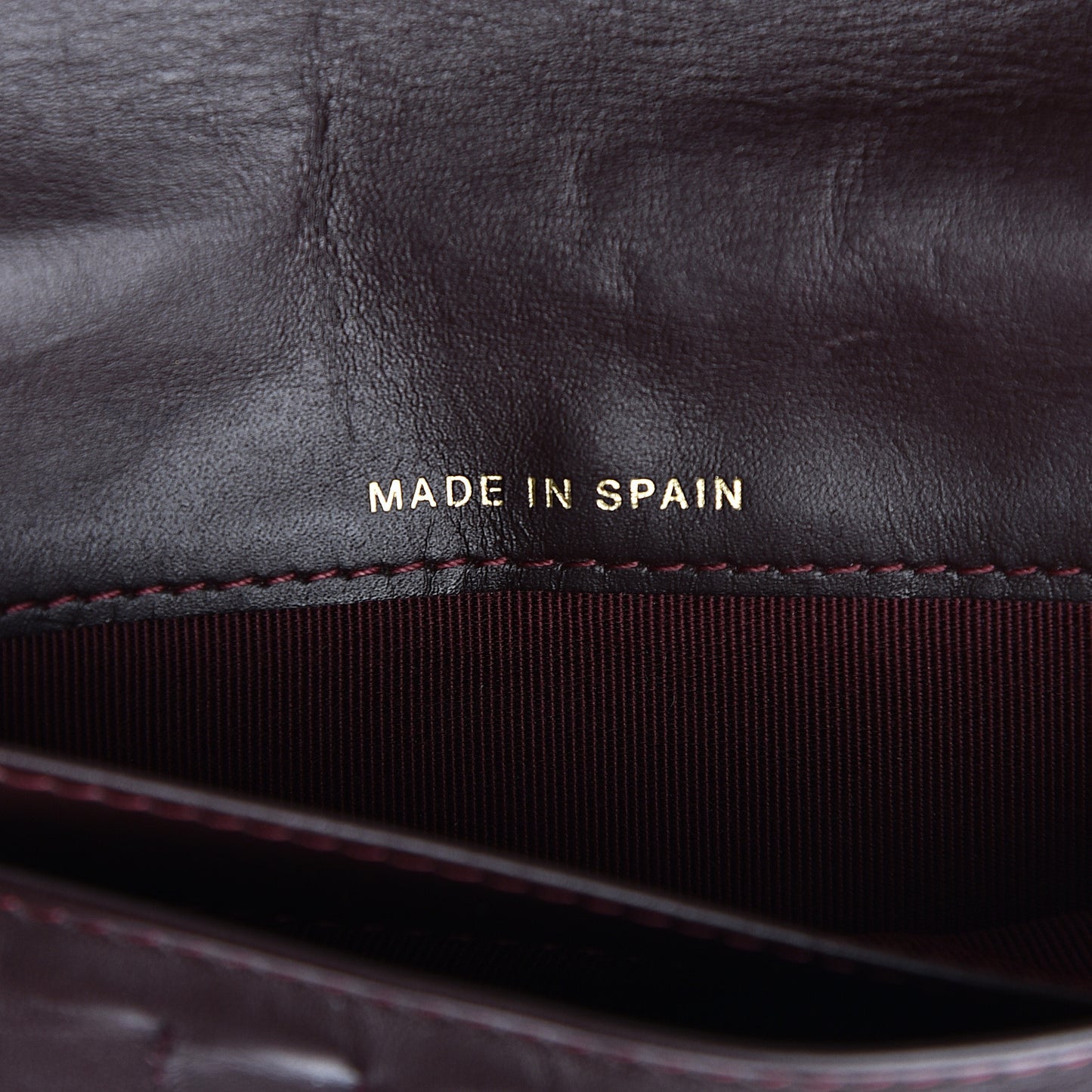 Aged Calfskin Quilted Reissue Yen Wallet Black