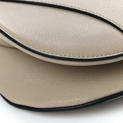 Christian Dior Calfskin Saddle Bag Taupe 5 of 11