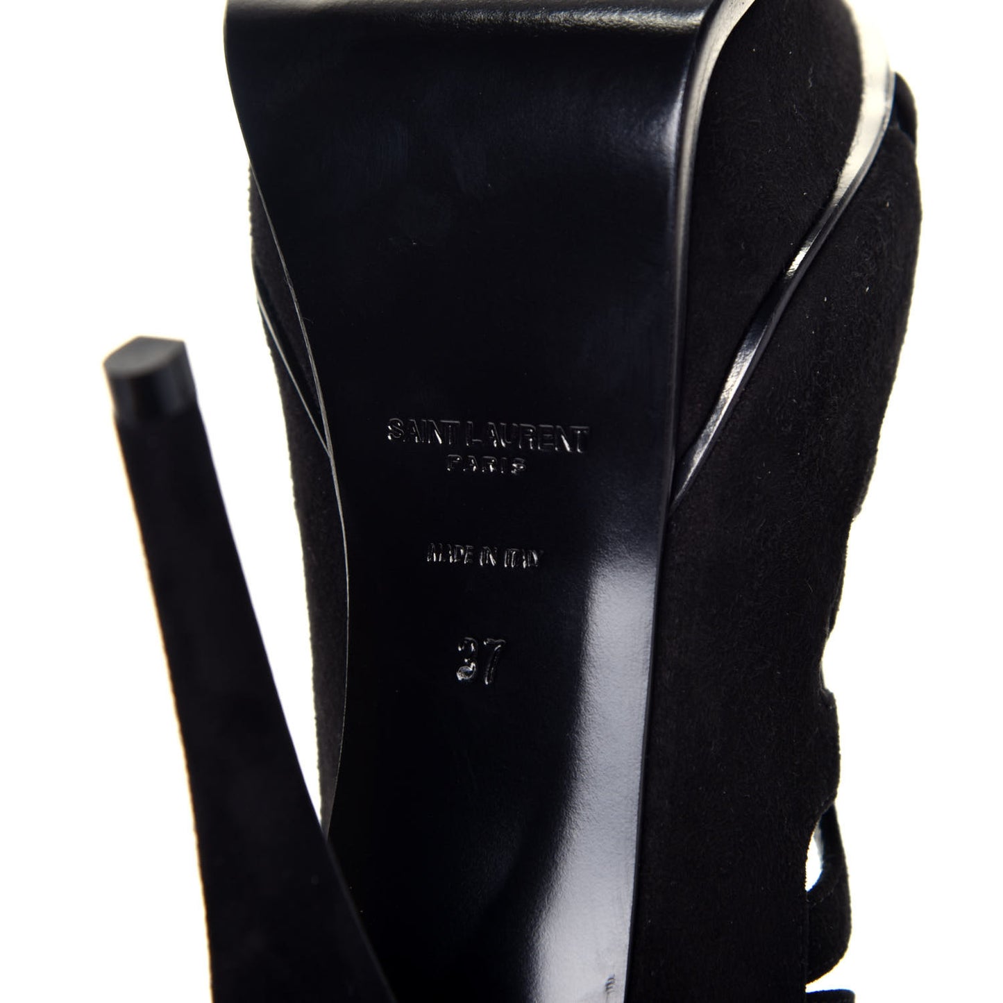 Kid Scamosciato Tribute 105 Platform Sandals 37 Black