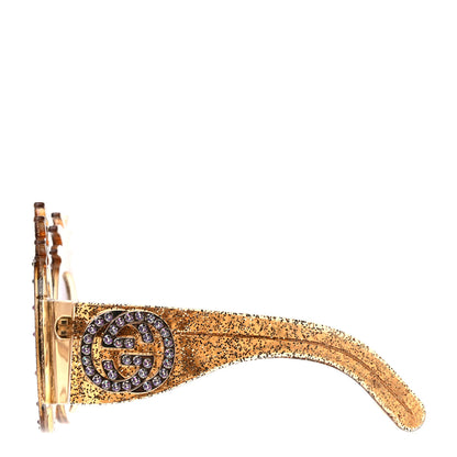 Gucci Acetate Pineapple GG0150/S Sunglasses Gold 3 of 6