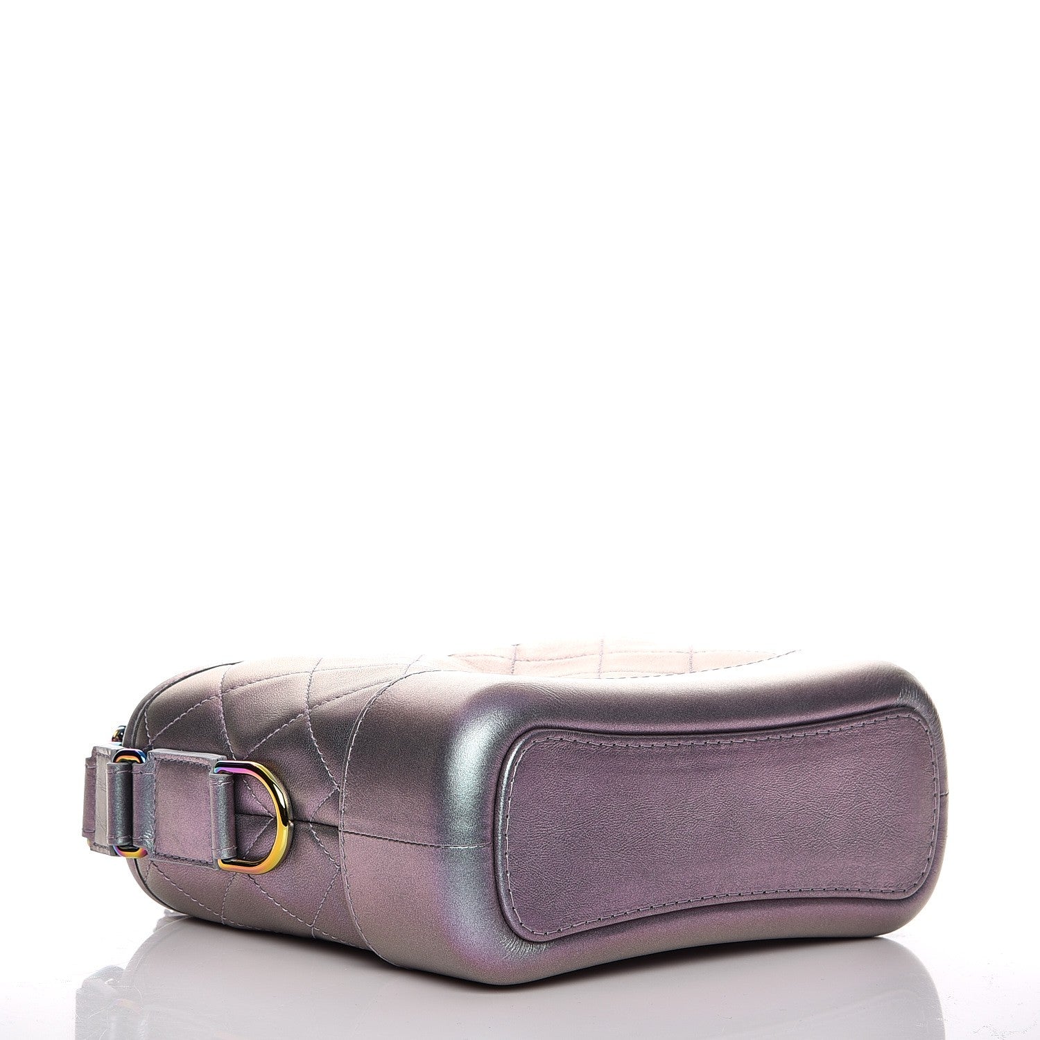 Chanel Iridescent Lambskin Calfskin Quilted Small Gabrielle Hobo Light Purple 4 of 7