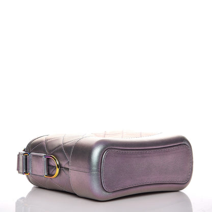 Chanel Iridescent Lambskin Calfskin Quilted Small Gabrielle Hobo Light Purple 4 of 7