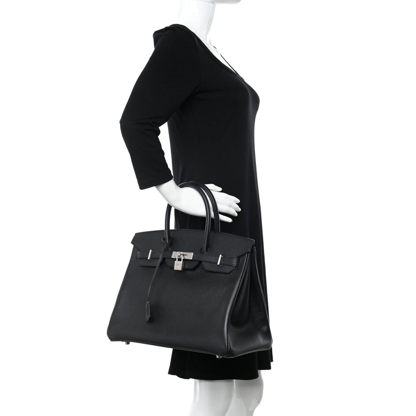 Epsom Birkin 35 Black