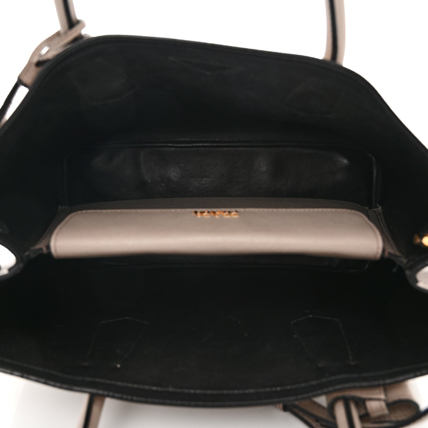 Prada Saffiano Cuir Small Double Bag Pomice 6 of 13