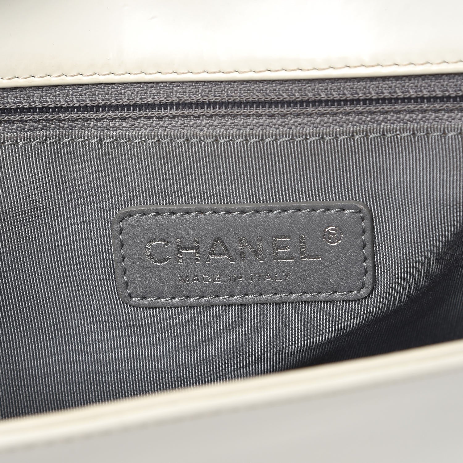 Chanel Glazed Calfskin Large Boy Flap White 6 of 14