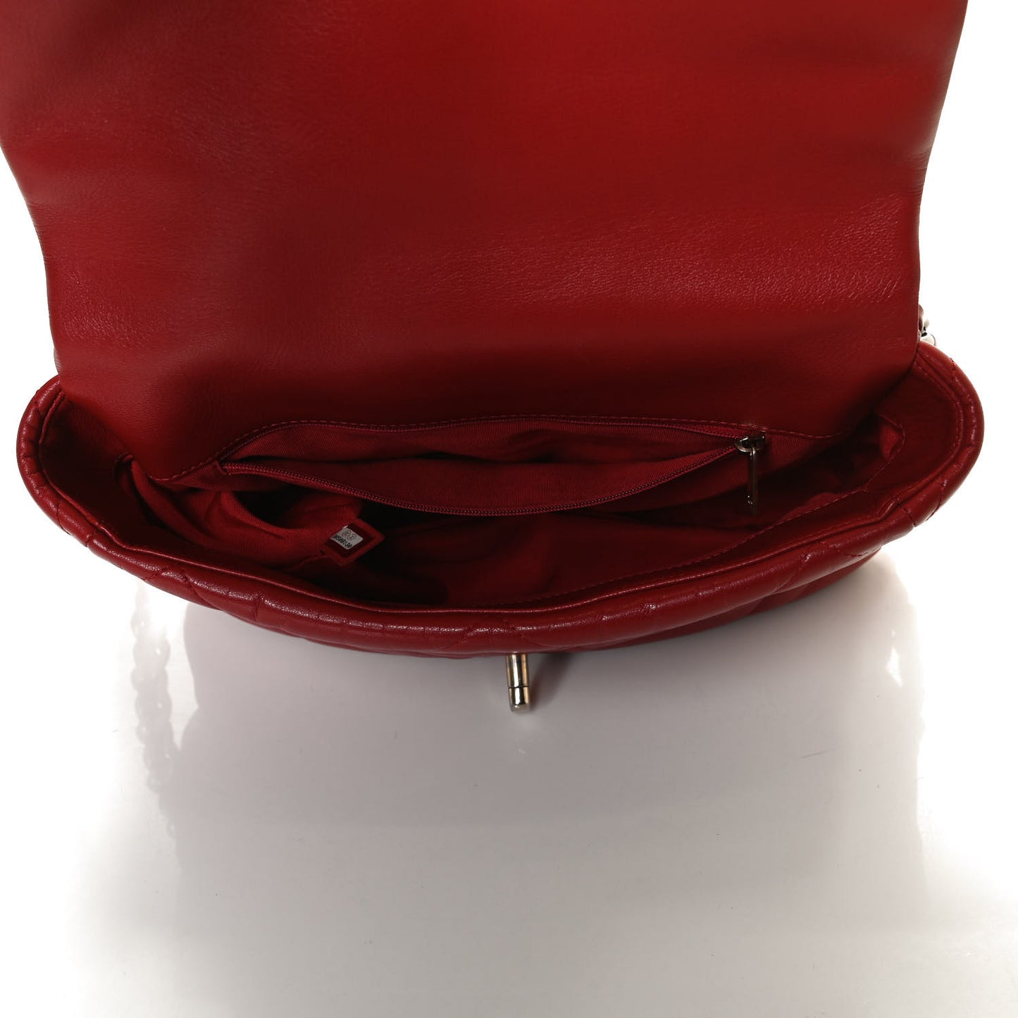 Lambskin Quilted Large Chanel 19 Flap Red