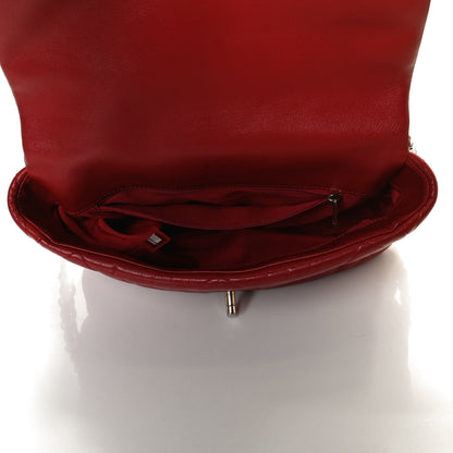 Chanel Lambskin Quilted Large Chanel 19 Flap Red 5 of 16