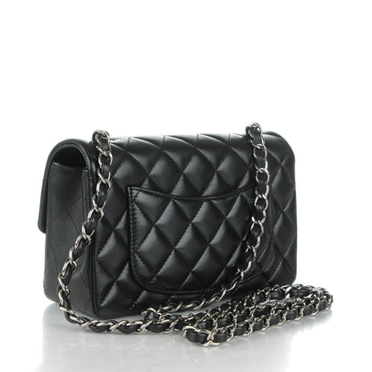Chanel Lambskin Quilted Mini Rectangular Flap Black 3 of 8