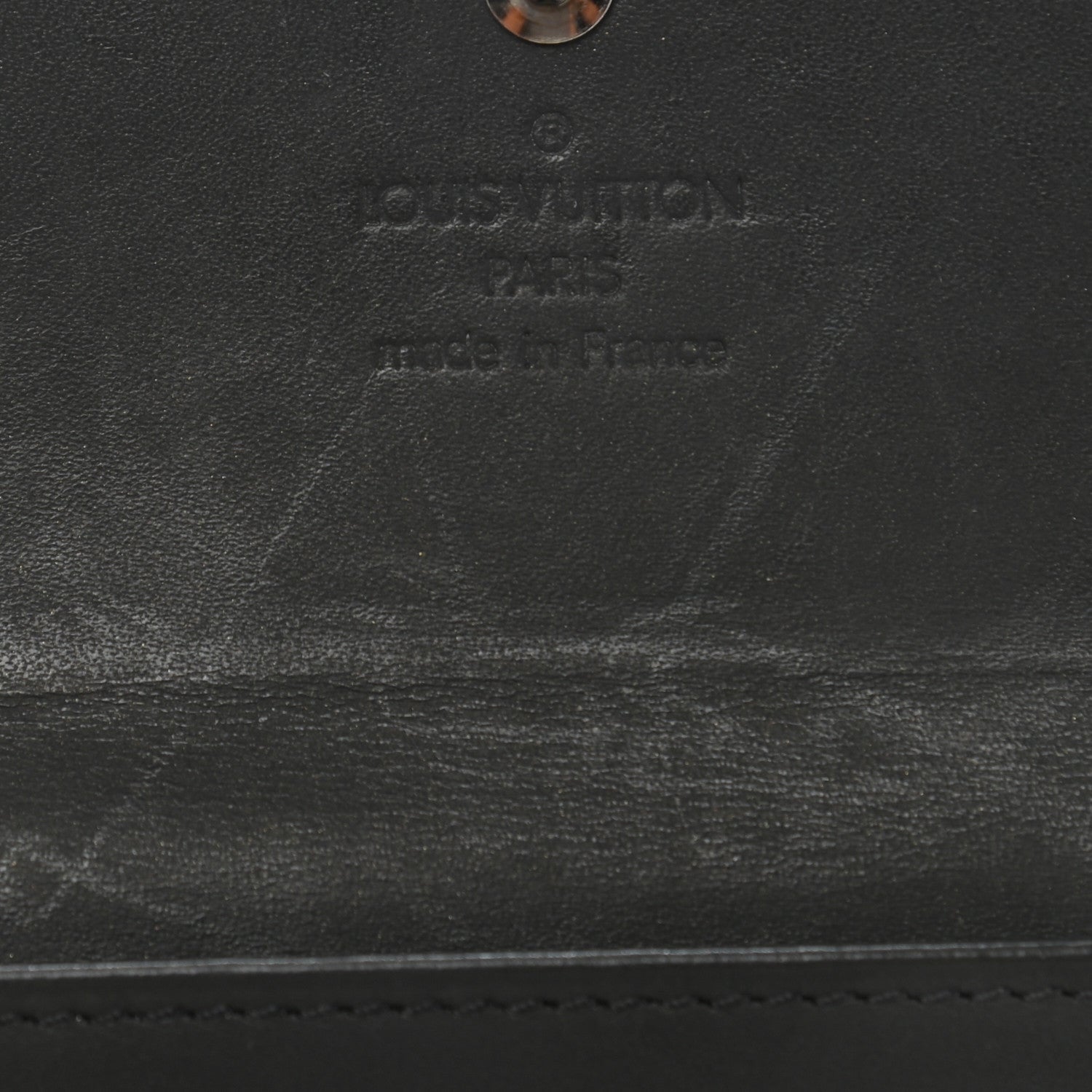 Louis Vuitton Mat Monogram Elise Wallet Black 7 of 9
