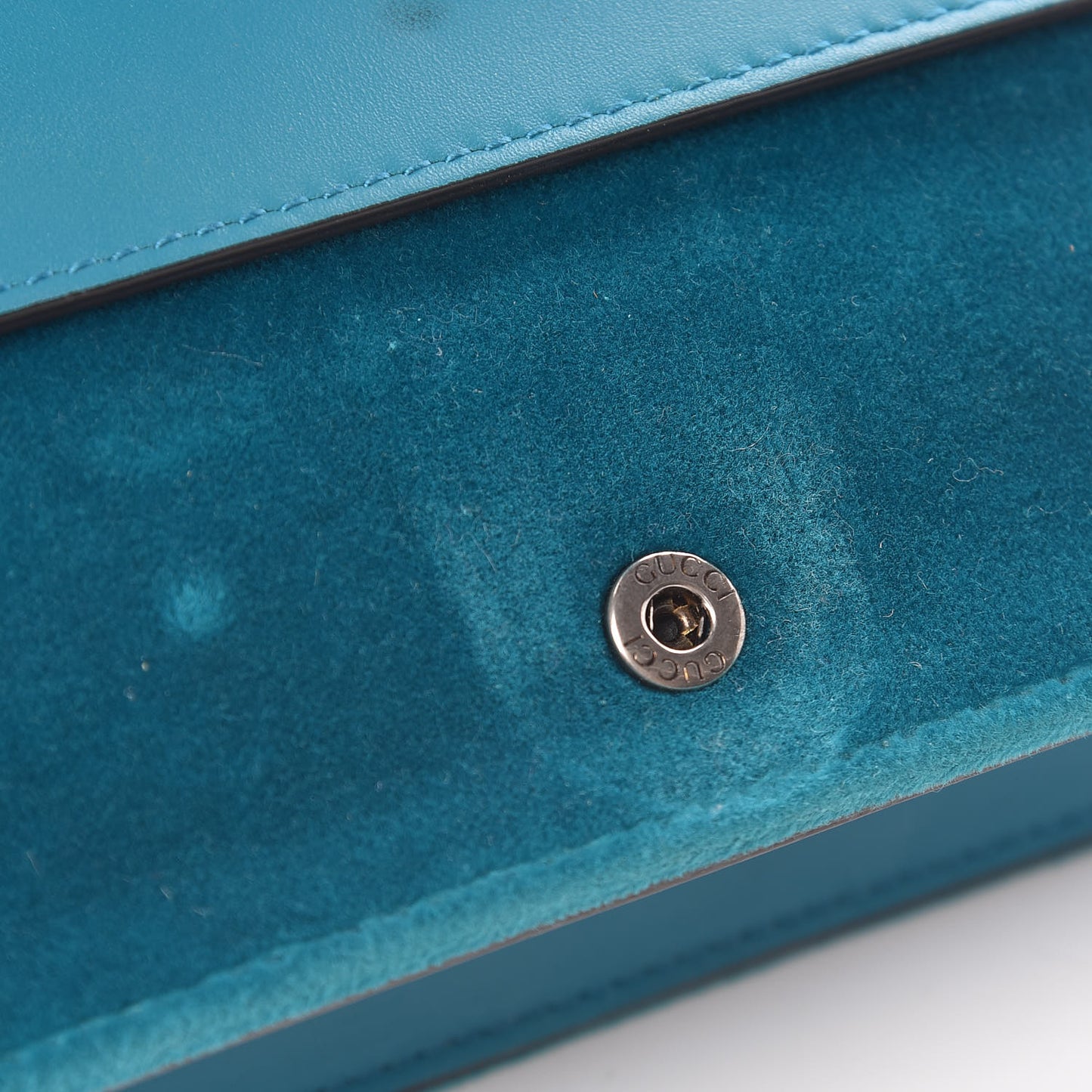 Velvet Super Mini Dionysus Shoulder Bag Pavone Cyan