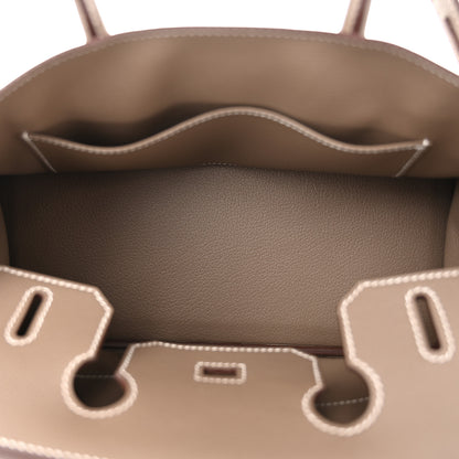 Hermes Evercolor Shoulder Birkin Light 29 Etoupe 5 of 10