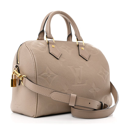 Louis Vuitton Empreinte Monogram Giant Speedy Bandouliere 25 Tourterelle 3 of 9