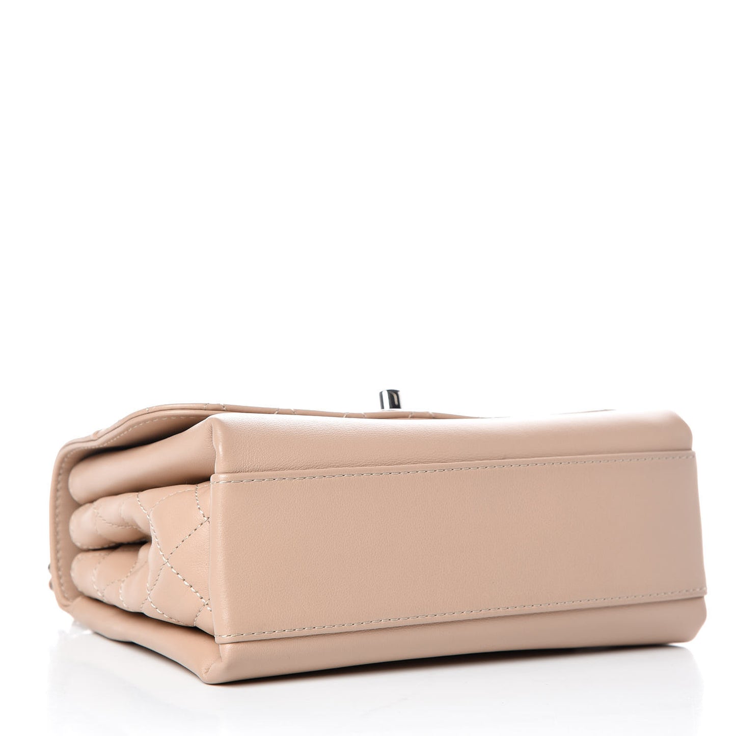 Calfskin Mini Tramezzo Flap Beige
