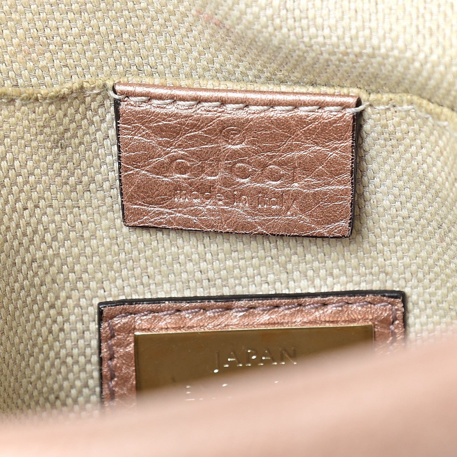 Gucci Metallic Pebbled Calfskin Small Soho Disco Bag Pink 5 of 23