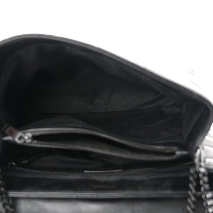 Saint Laurent Calfskin Y Quilted Monogram Medium Loulou Chain Satchel Black 5 of 10