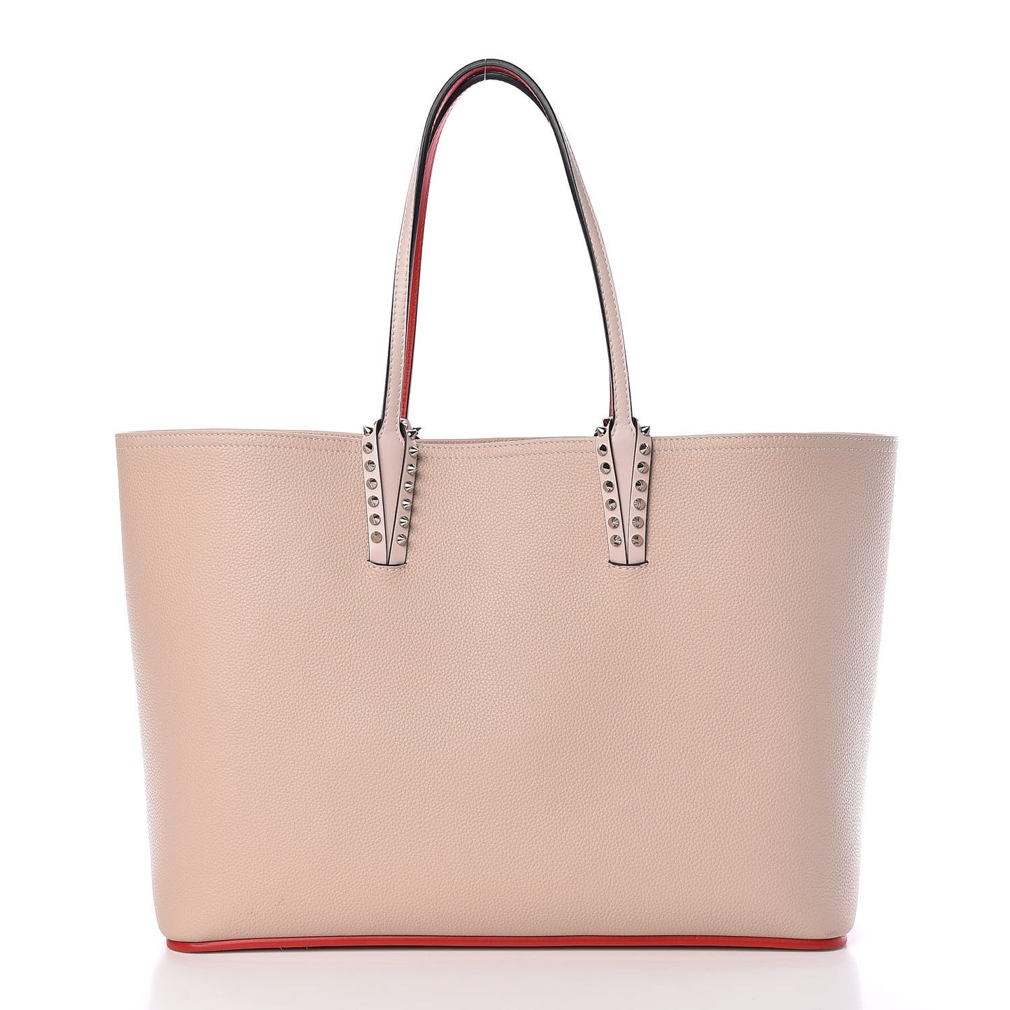 Calfskin Spikes East West Cabata Tote Ballerina