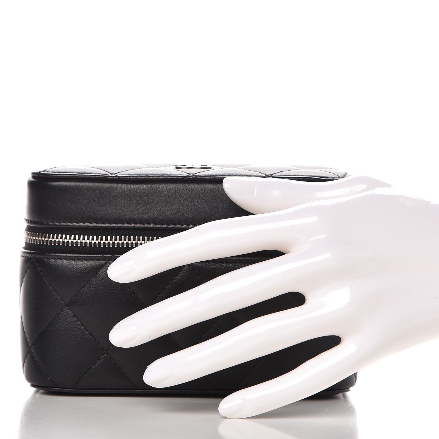 Chanel Lambskin Quilted Watch Case Black 2 of 10