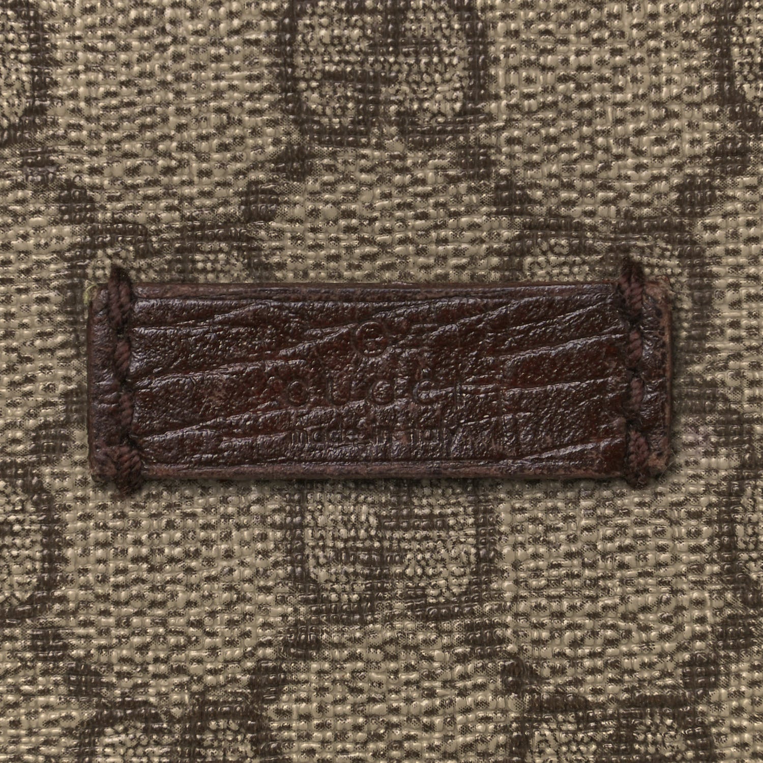 Gucci GG Plus Monogram Large Double Buckle Flap Messenger Bag Beige Dark Brown 14 of 14