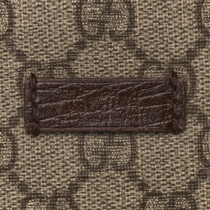Gucci GG Plus Monogram Large Double Buckle Flap Messenger Bag Beige Dark Brown 14 of 14