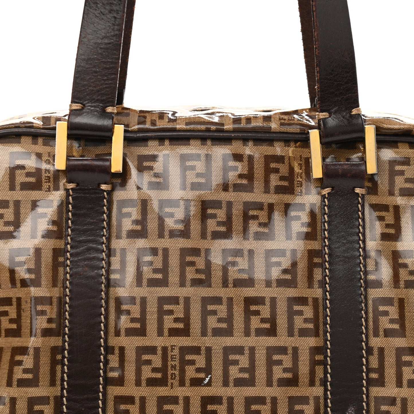 Vinyl Zucchino Tote Tobacco