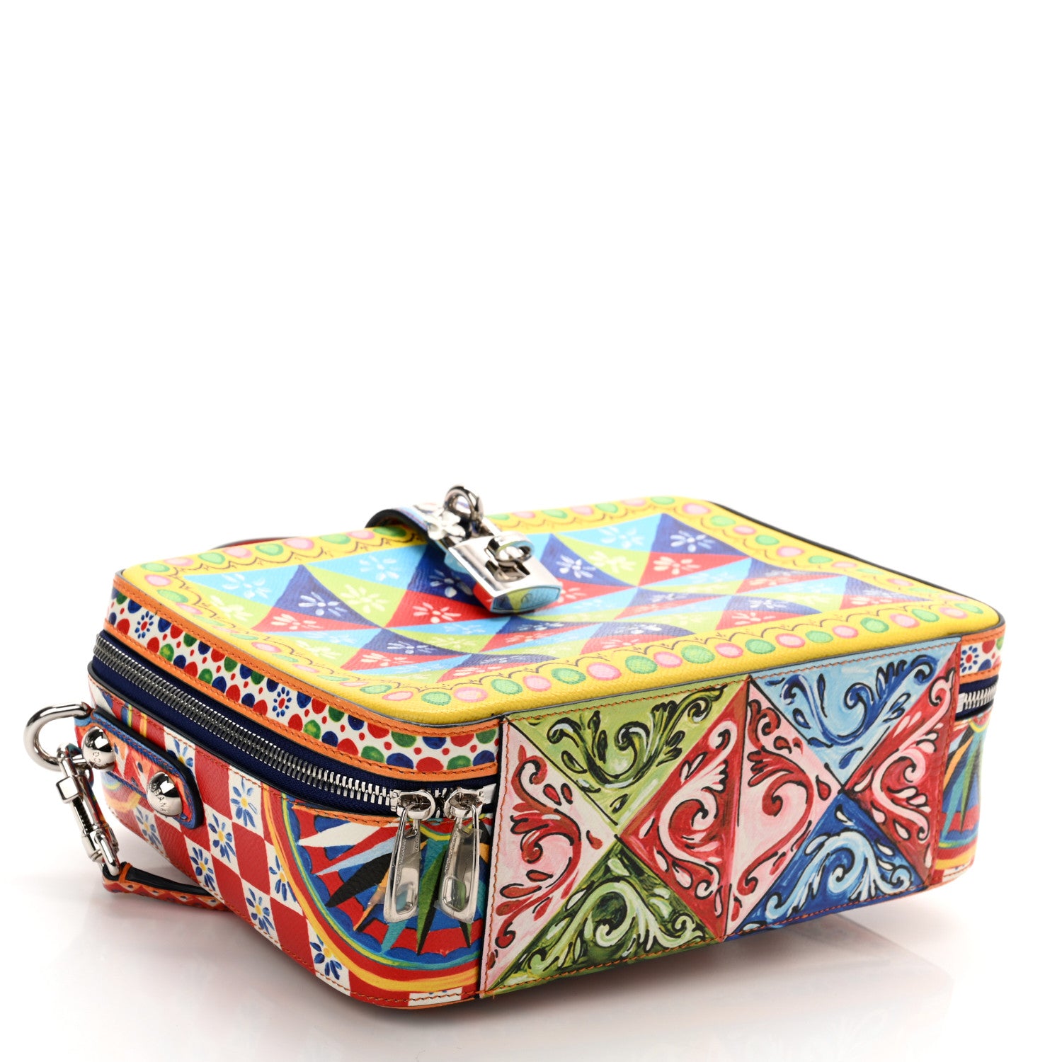 Dolce & Gabbana Dauphine Majolica Printed Box Bag Multicolor 5 of 12