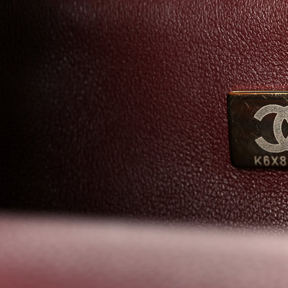 Chanel Caviar Quilted Small Handy CC Flap Burgundy 8 of 12