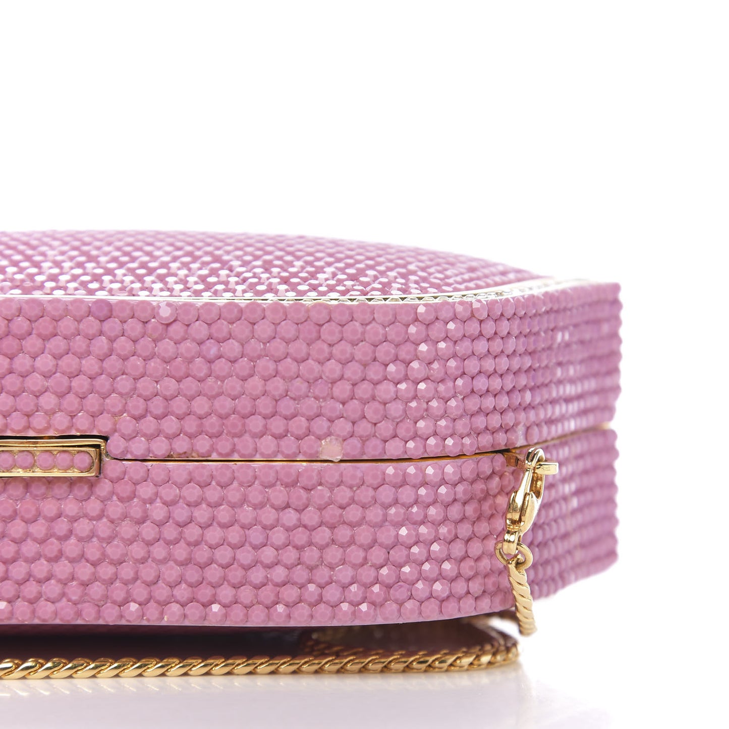 Swarovski Crystal Minaudiere Clutch Pink