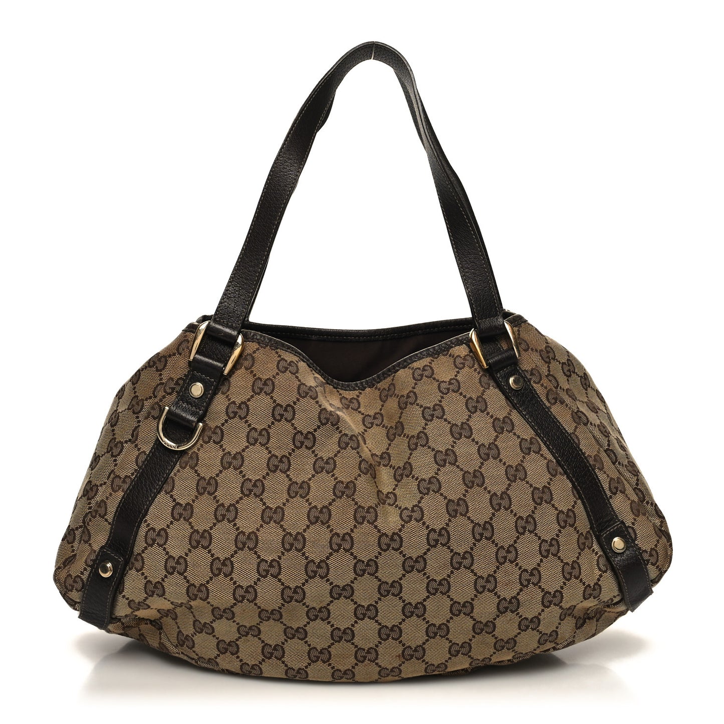 Monogram Medium Abbey Shoulder Bag Dark Brown
