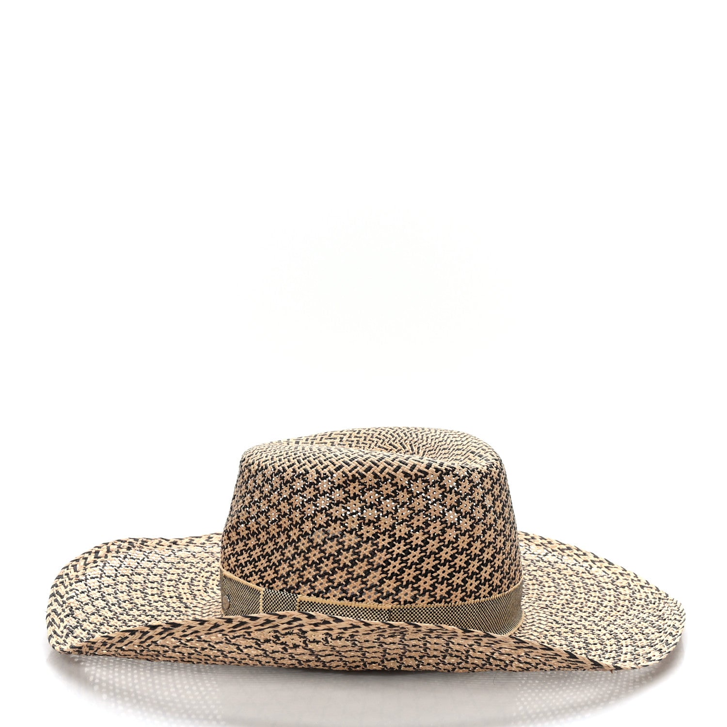 Hermes Chapeau Femme Etna Panama Hat 58 Naturel Black 3 of 8