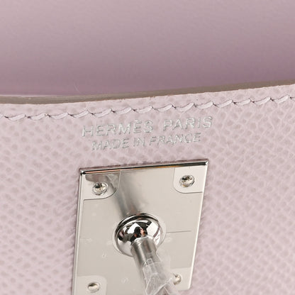 Hermes Epsom Mini Kelly Sellier 20 Mauve Pale 6 of 10