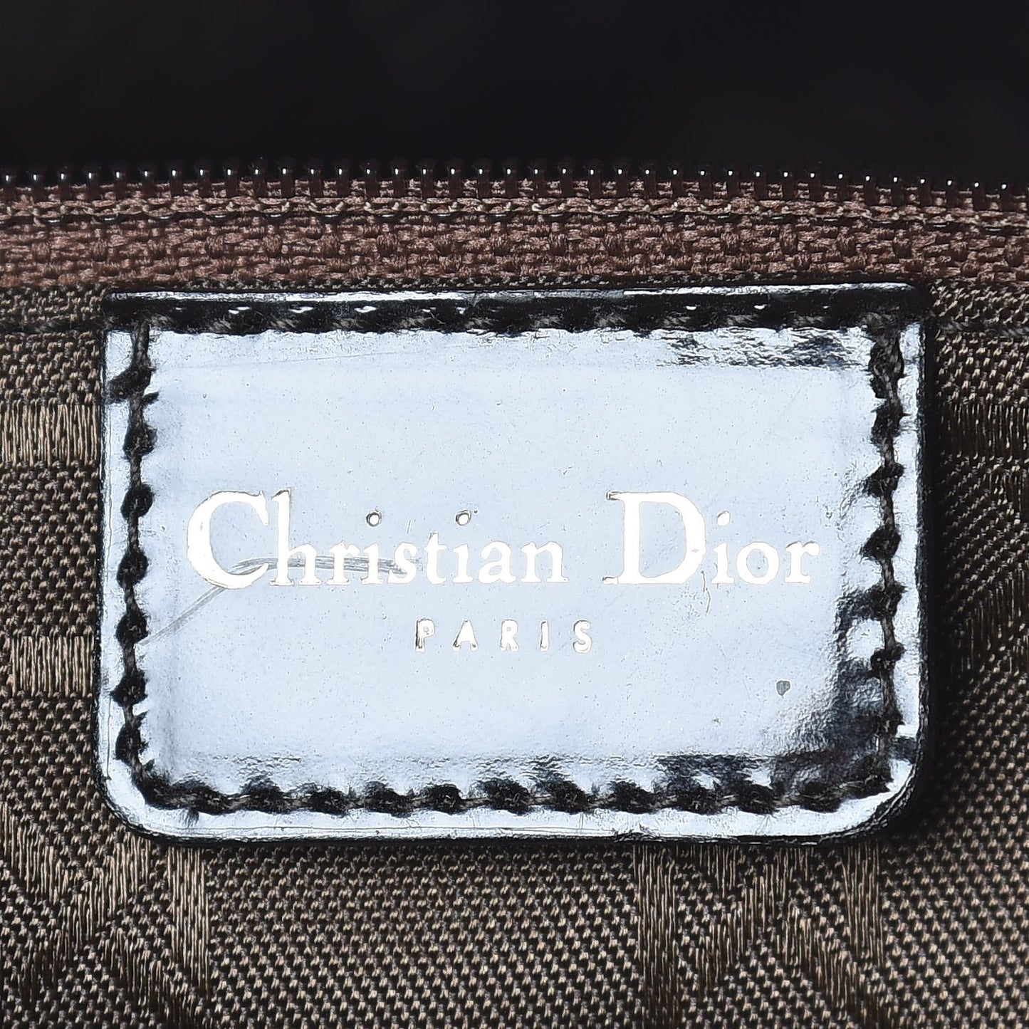 Patent Cannage Large Lady Dior Brown
