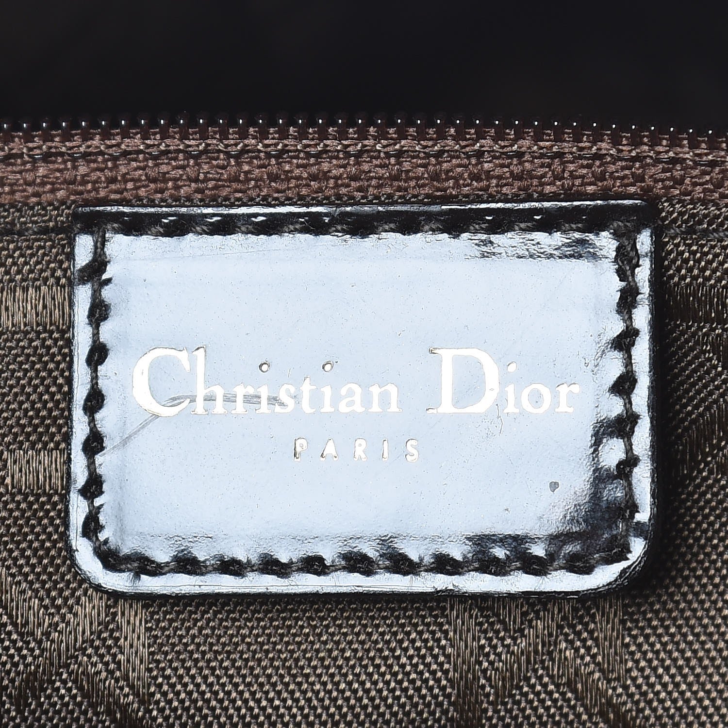 Christian Dior Patent Cannage Large Lady Dior Brown 6 of 8