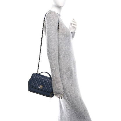 Chanel Caviar Quilted Small Business Affinity Flap Navy 2 of 10
