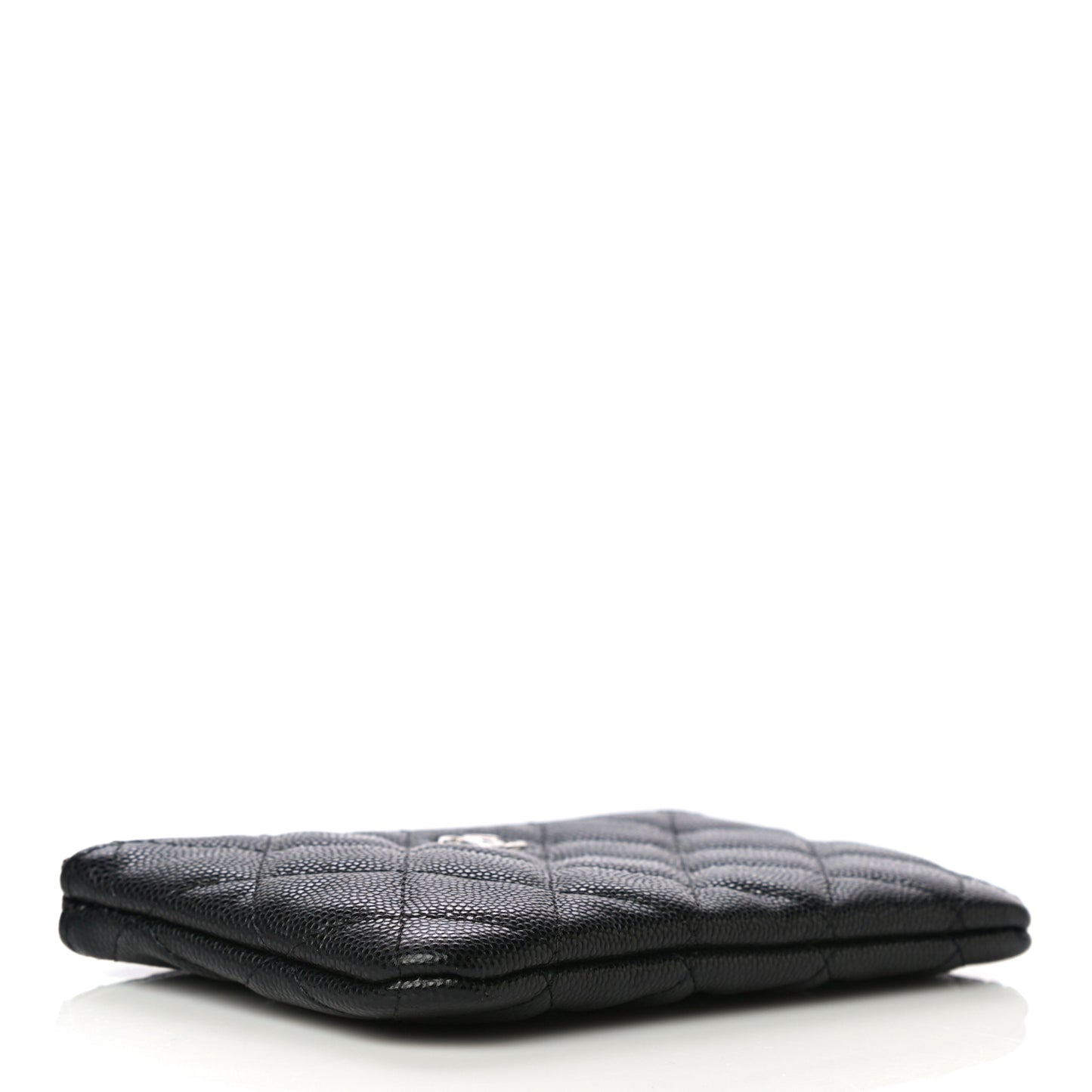 Caviar Quilted Small Cosmetic Case Black