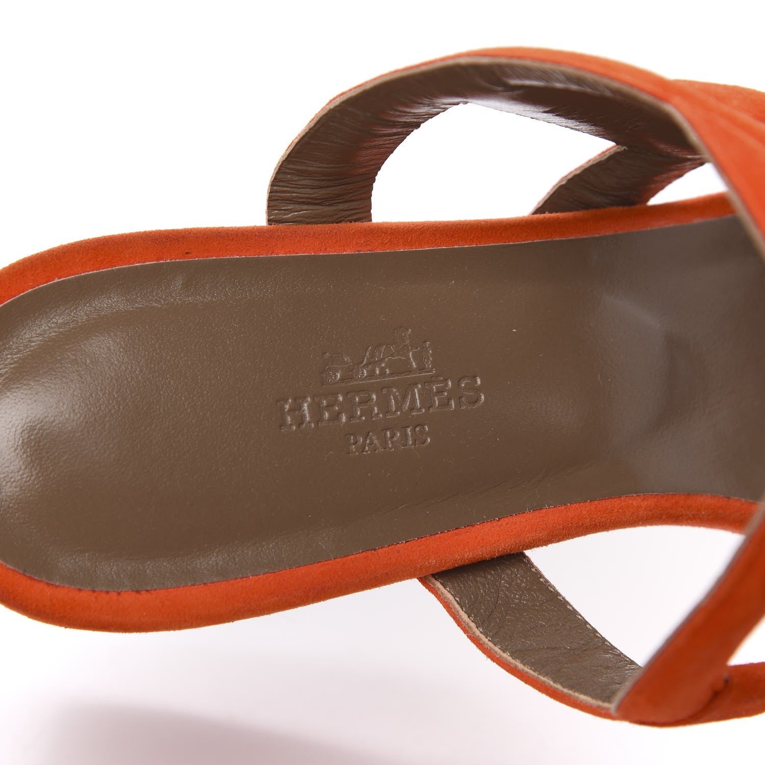 Hermes Suede Goatskin Peace Sandals 39 8 of 10