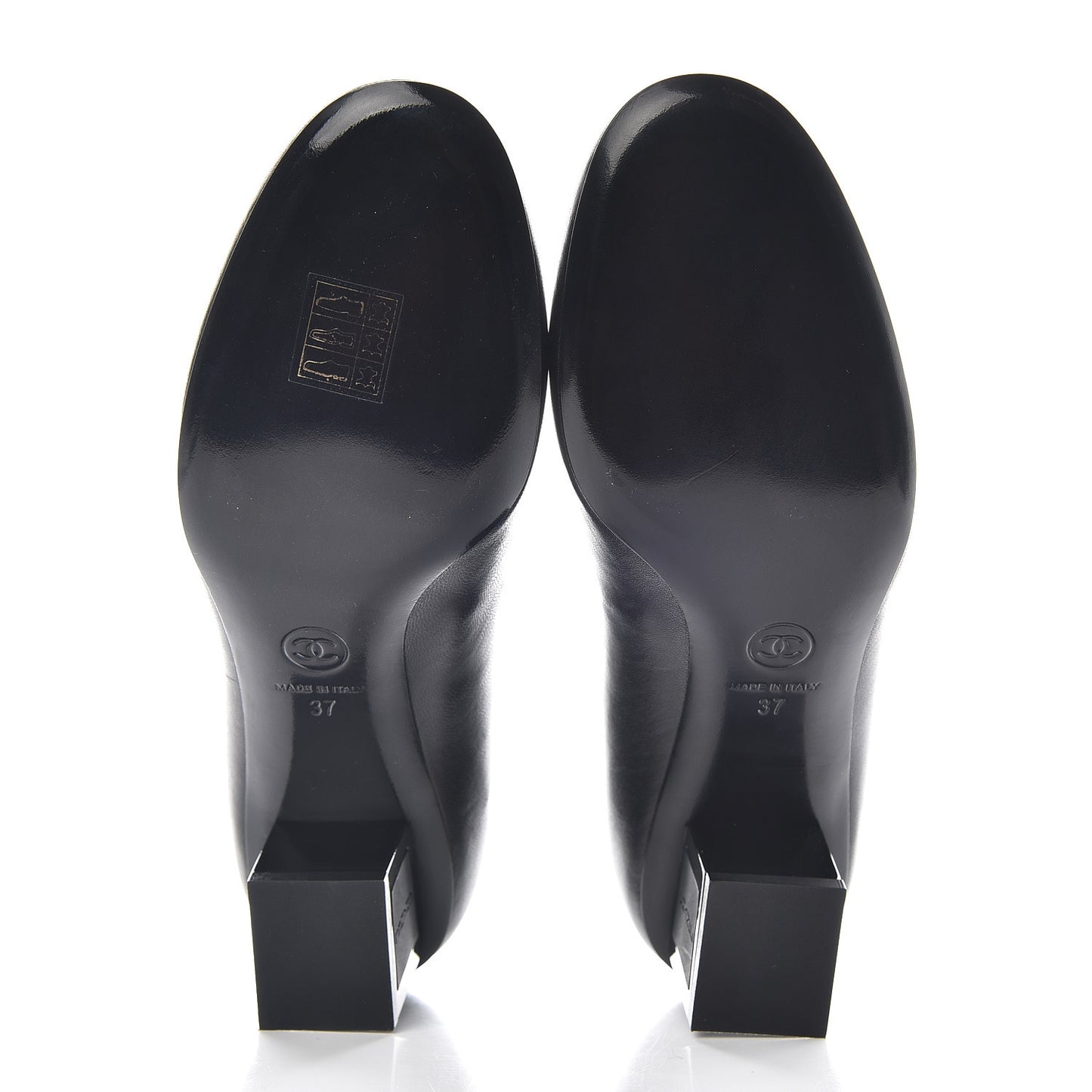 Lambskin CC Pumps 37 Black