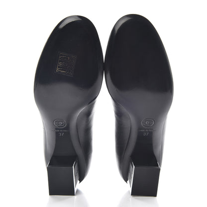 Chanel Lambskin CC Pumps 37 Black 5 of 9