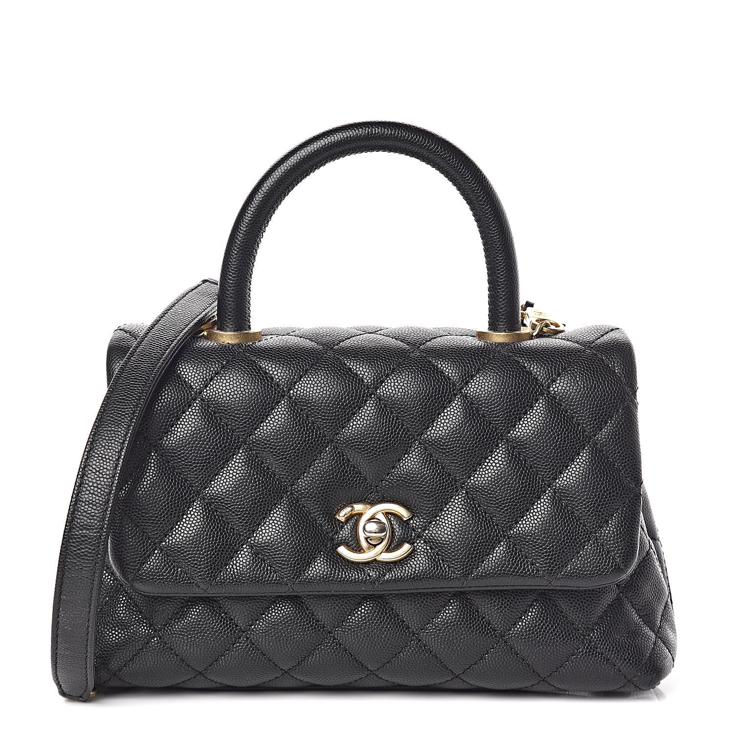 Chanel Caviar Quilted Mini Coco Handle Flap Black 1 of 13