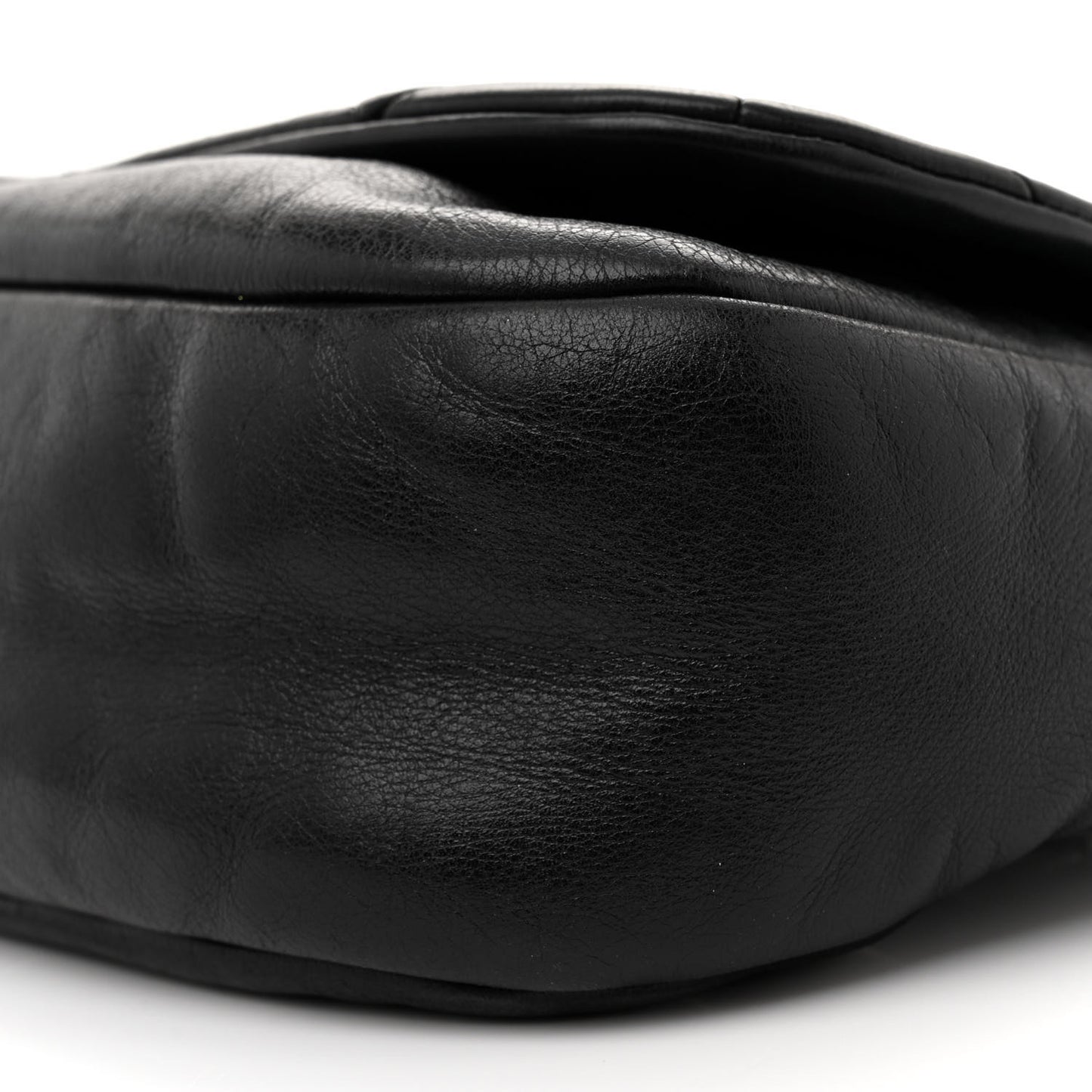 Lambskin Quilted Flap Bag Black