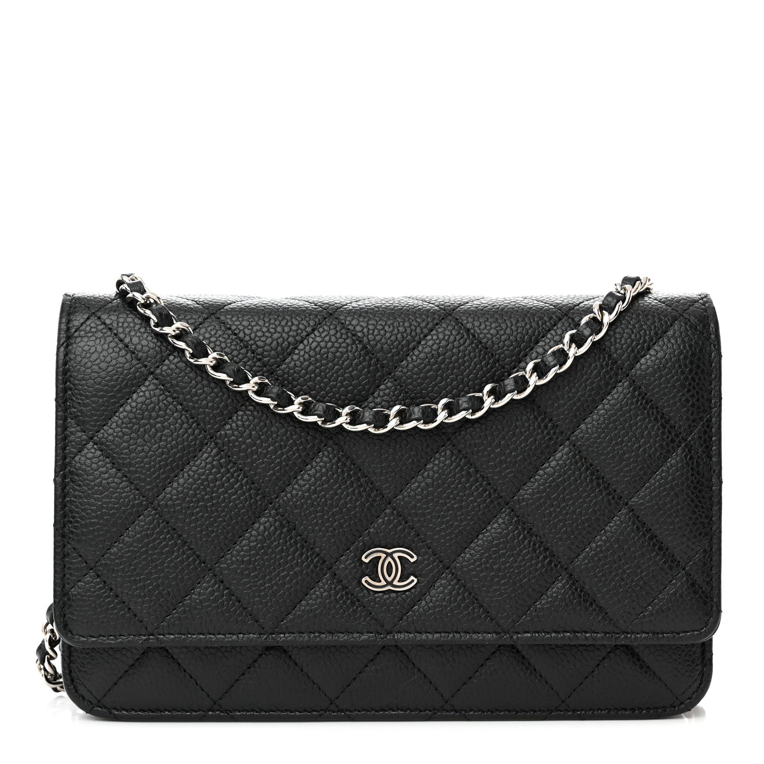 Chanel Caviar Quilted Wallet on Chain WOC Black 1 of 13