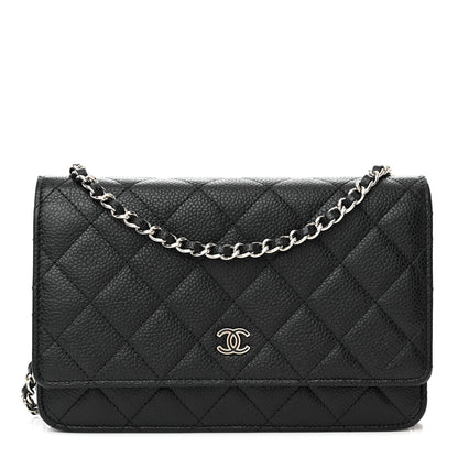 Chanel Caviar Quilted Wallet on Chain WOC Black 1 of 13