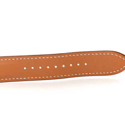 Hermes Swift Della Cavalleria Print 40mm Apple Double Tour Watch Strap White 3 of 6
