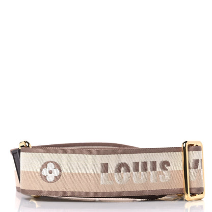 Louis Vuitton Jacquard Speedy Bandouliere 20 Shoulder Strap Beige Brown 2 of 3