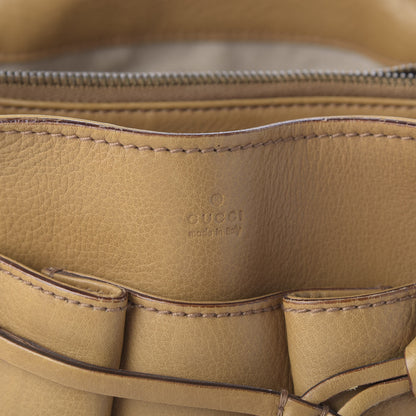 Gucci Calfskin Bamboo Handle Tote Tan 10 of 17