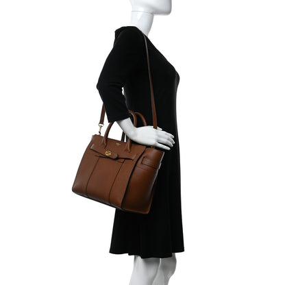 Mulberry Classic Grain Small Bayswater Zip Tote Oak 2 of 10
